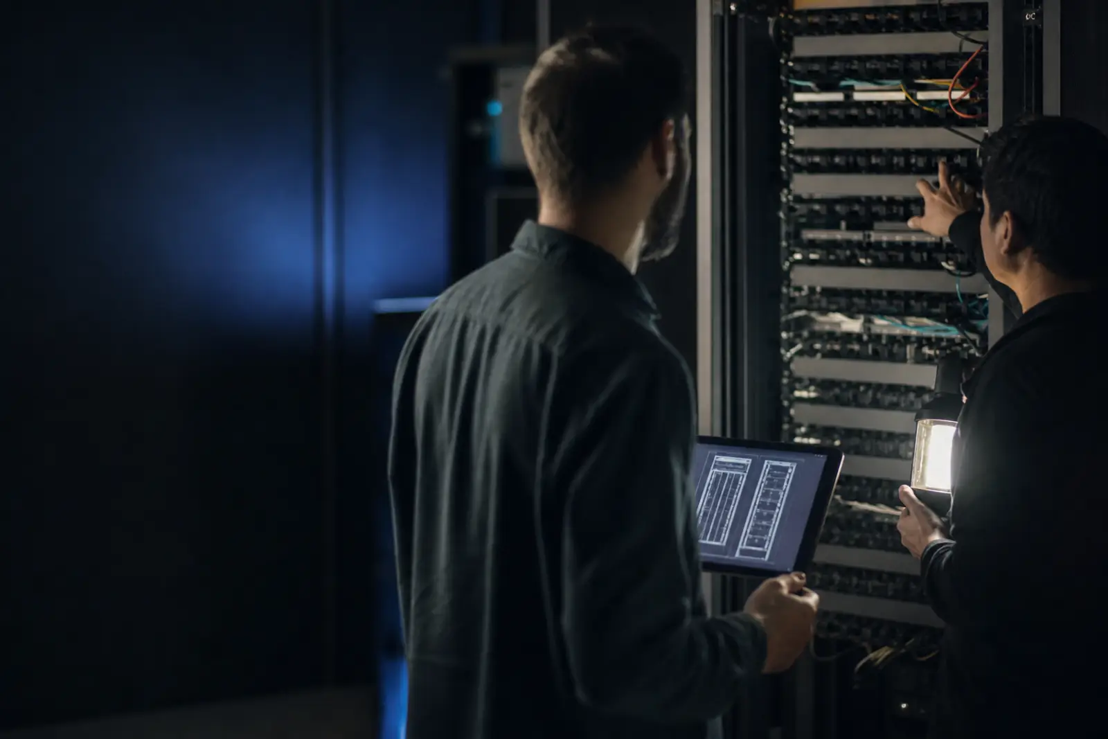 Data center server racks and infrastructure